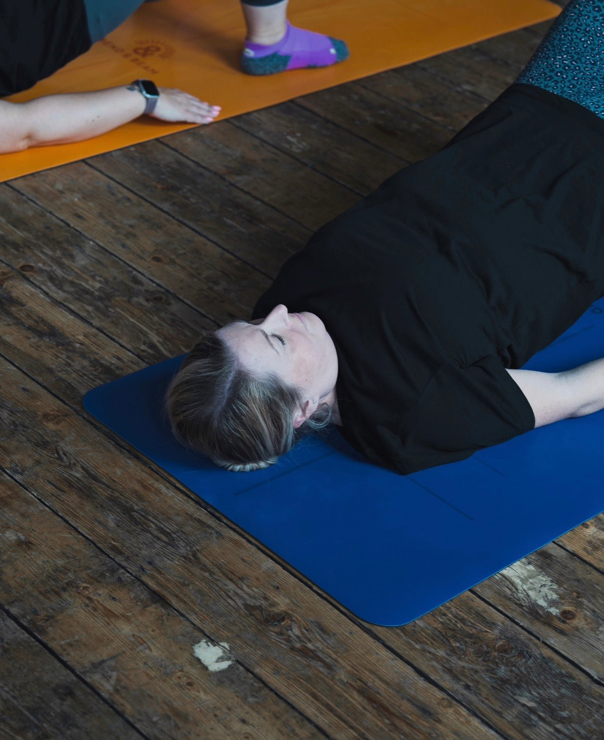 Blueberry Ultra-Grip yoga mat.